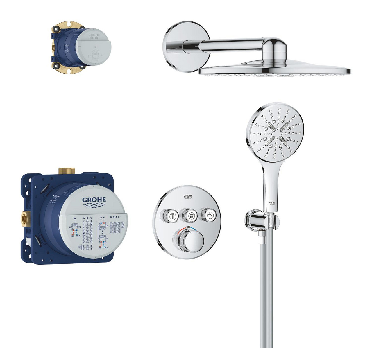 Душевая система Grohe Grohtherm SmartControl (34863000) цена 46022 грн - фотография 2