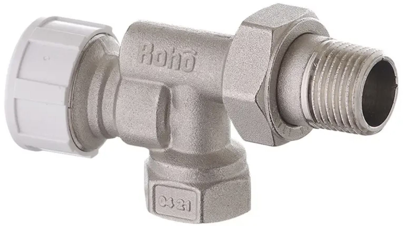 Кран радиаторный Roho R5170-050 - 1/2" термостатический (М30х1,5) осевой (RO0126)