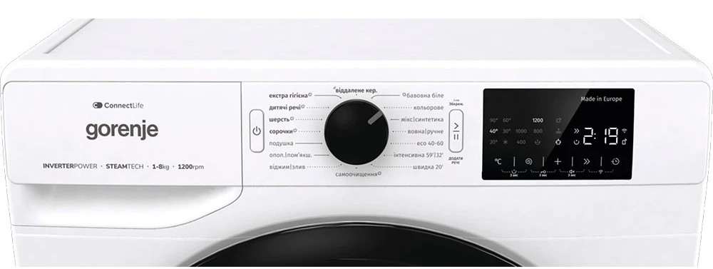 Пральна машина Gorenje WPNEI82SBSWIFI/UA огляд - фото 8