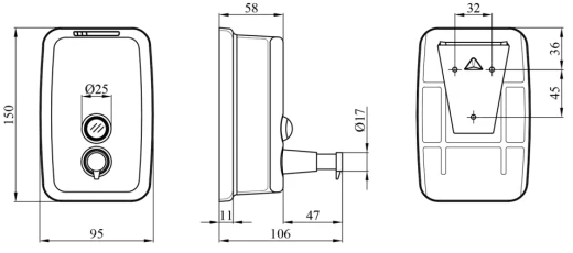 Kroner KRM Rizze - ACC405-5 Габаритні розміри