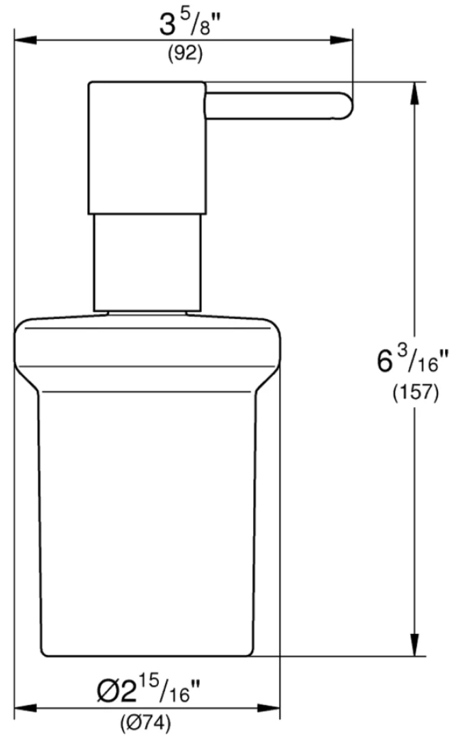 Grohe QuickFix Start 41188000 Габаритные размеры