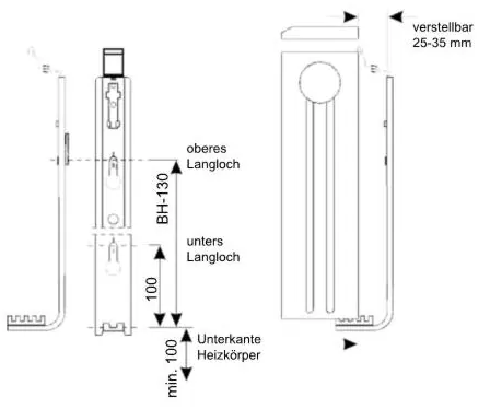 HM Heizkoerper M 500 (11-310050) Габаритные размеры