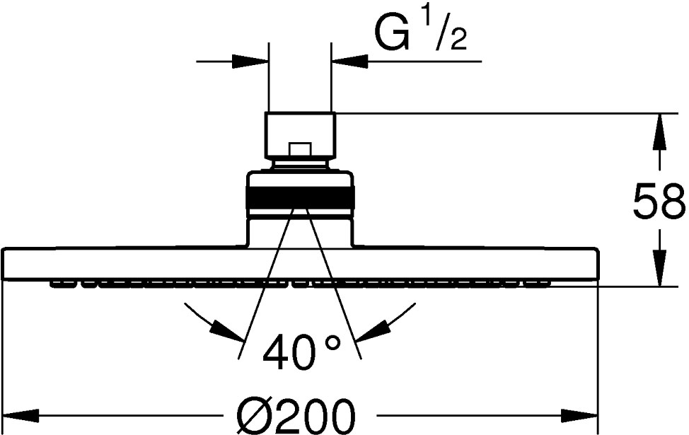 Grohe Eurosmart 33556003+28576000+27541001 (UA33556003) Габаритні розміри