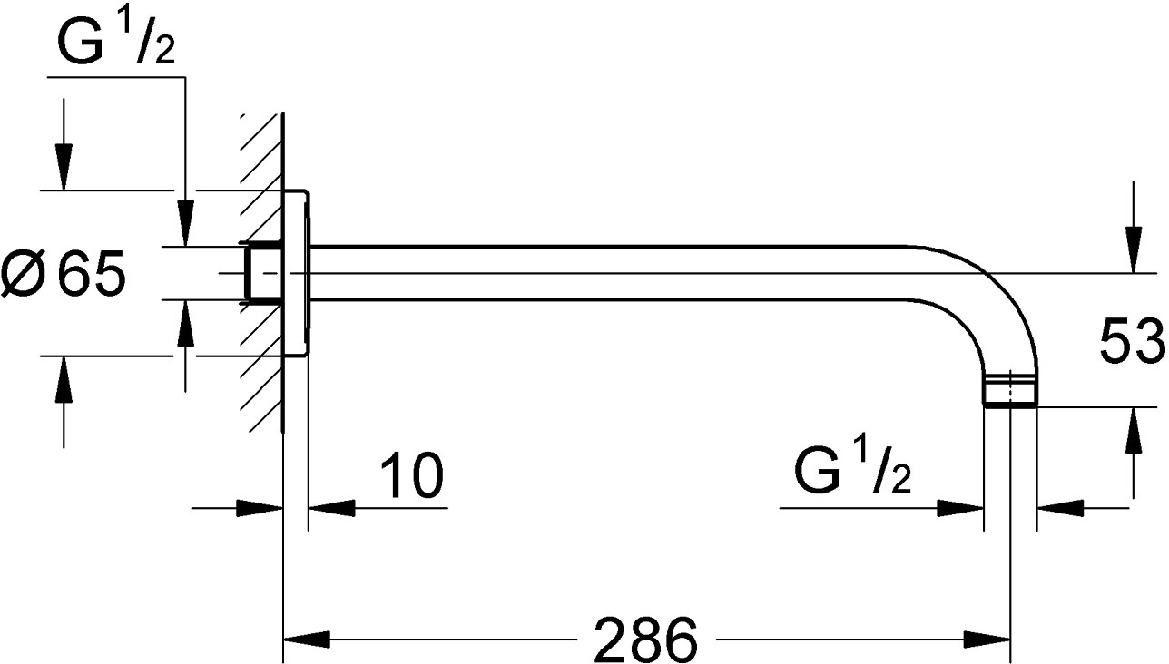 Grohe Eurosmart 33556003+28576000+27541001 (UA33556003) Габаритні розміри