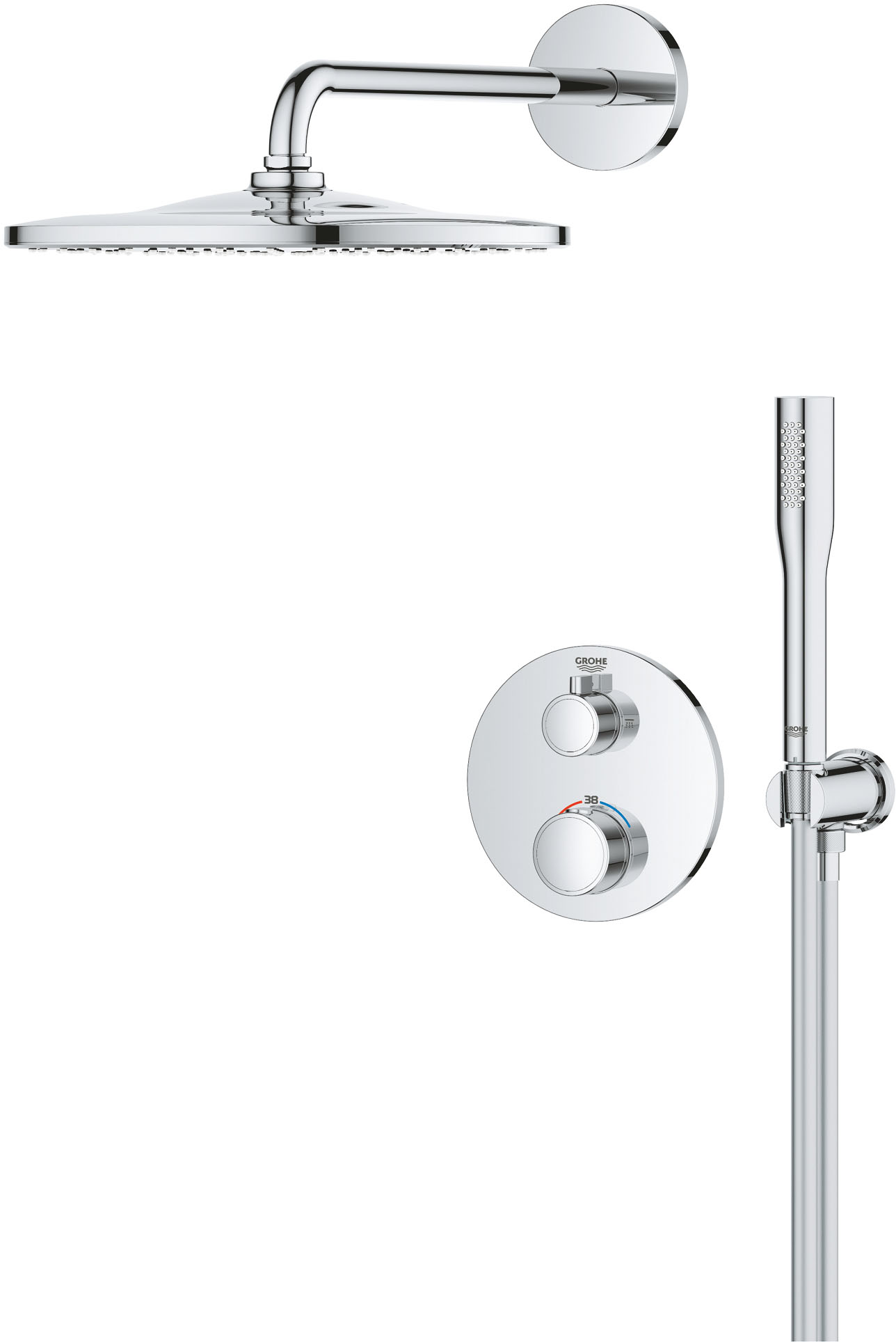 Душевая система Grohe Grohtherm Rainshower Mono 310 (34869000) цена 34502 грн - фотография 2