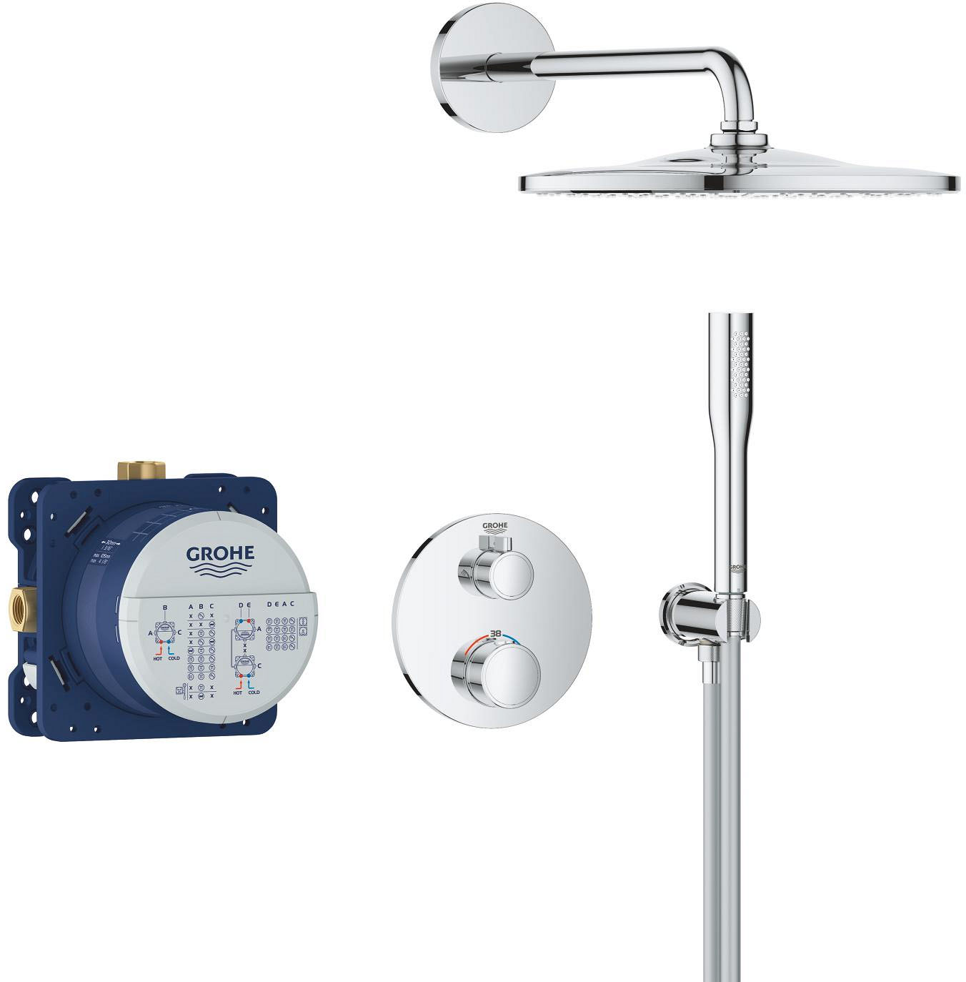 Душова система Grohe Grohtherm Rainshower Mono 310 (34869000) в інтернет-магазині, головне фото