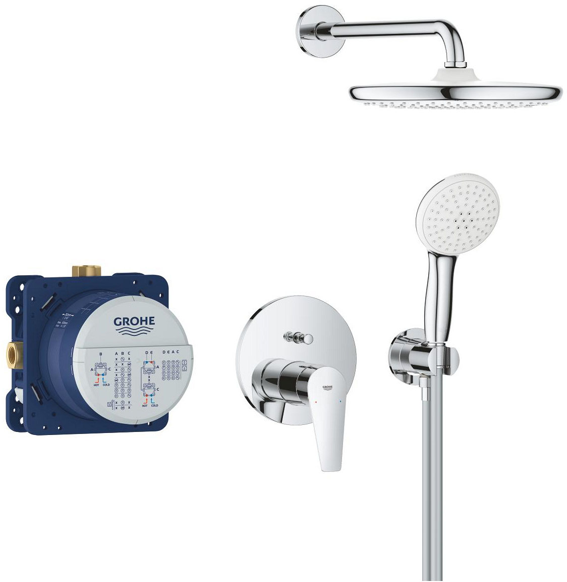 Душова система Grohe BauEdge з Tempesta 250 (25290000) ціна 18846 грн - фотографія 2