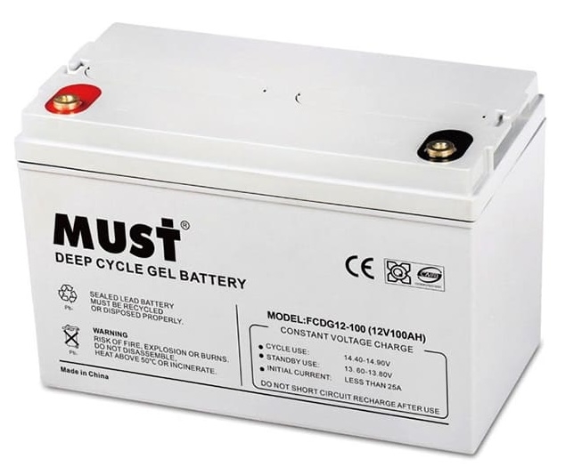 Must FCDG12-100 12V 100Ah Deep cycle
