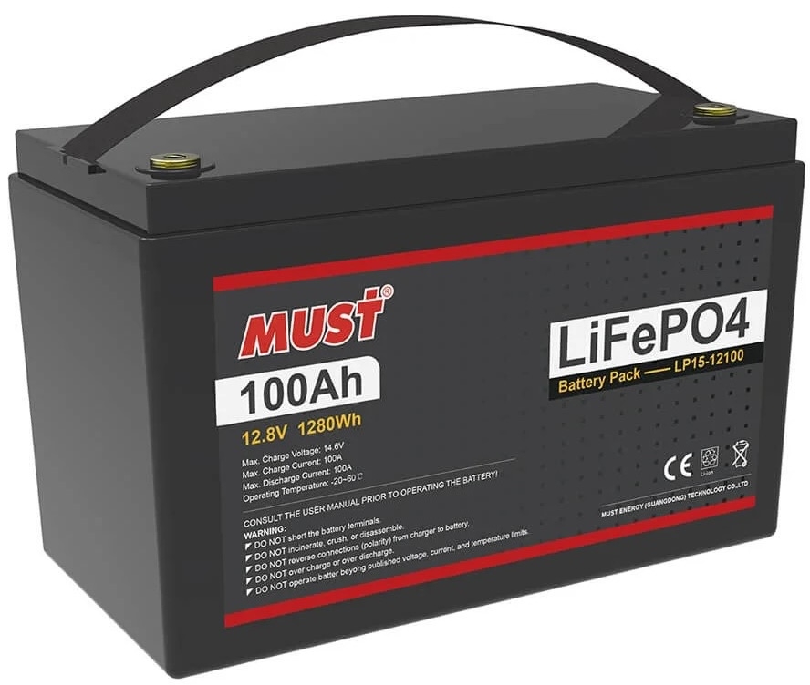 Must LP15-12100 12.8V 100Ah