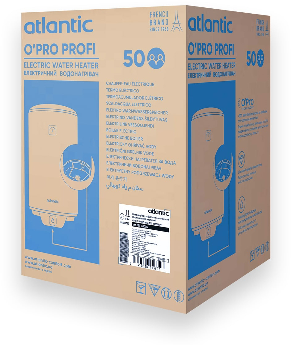 Водонагрівач Atlantic Opro Profi VM 050 D400S (1500W) огляд - фото 8