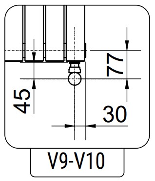 Радіатор для опалення Cordivari RDT Rosy Tandem 392x500мм, 7 секцій, RAL 7030 (Grigio Pietra) ціна 25567 грн - фотографія 2