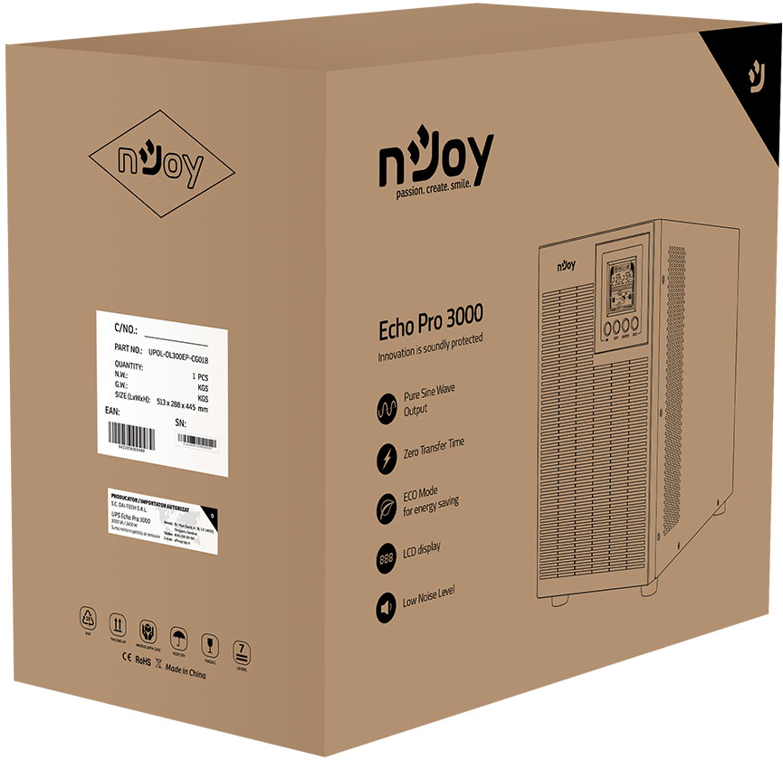 Источник бесперебойного питания nJoy Echo Pro 3000 (UPOL-OL300EP-CG01B) отзывы - изображения 5