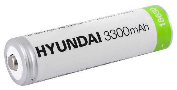 Аккумулятор Hyundai 18650 Li-ion 3300mAh (Sharp Top) в интернет-магазине, главное фото