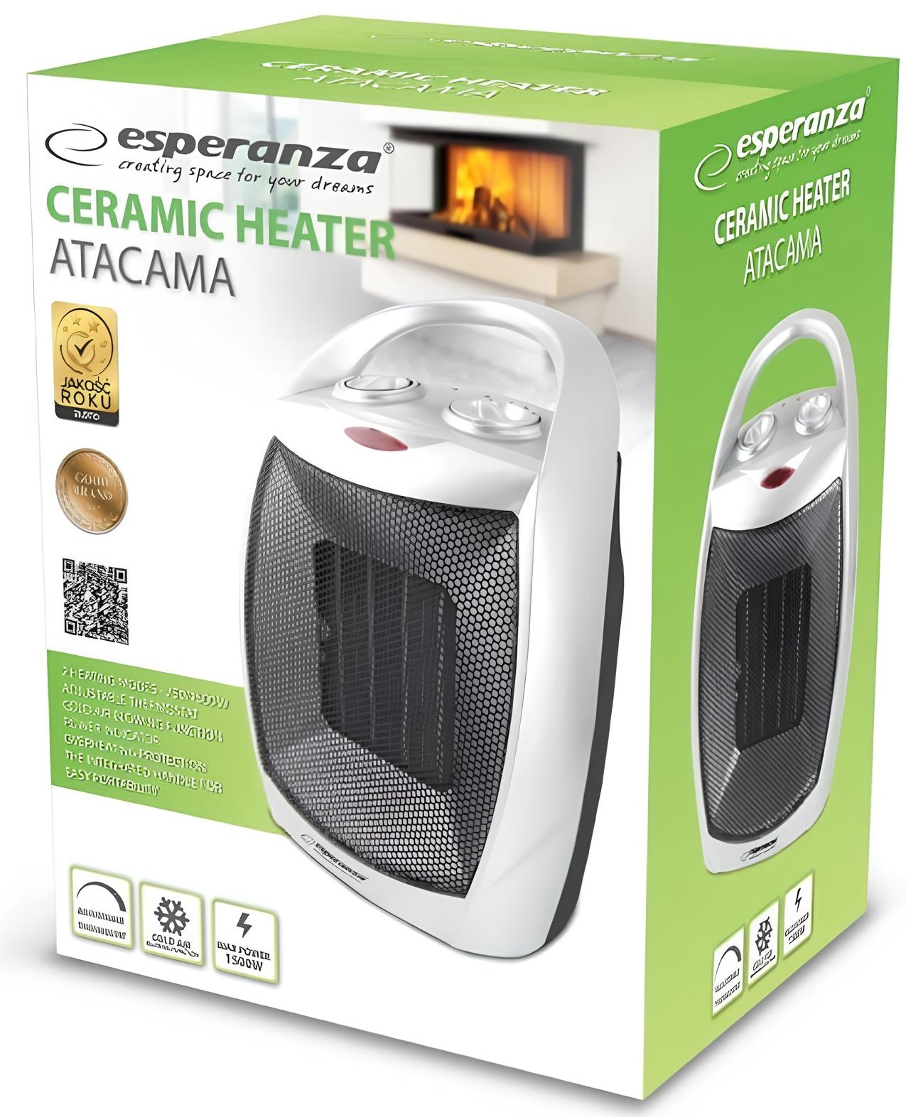 в продажу Тепловентилятор Esperanza EHH006 Fan Heater Atacama - фото 3