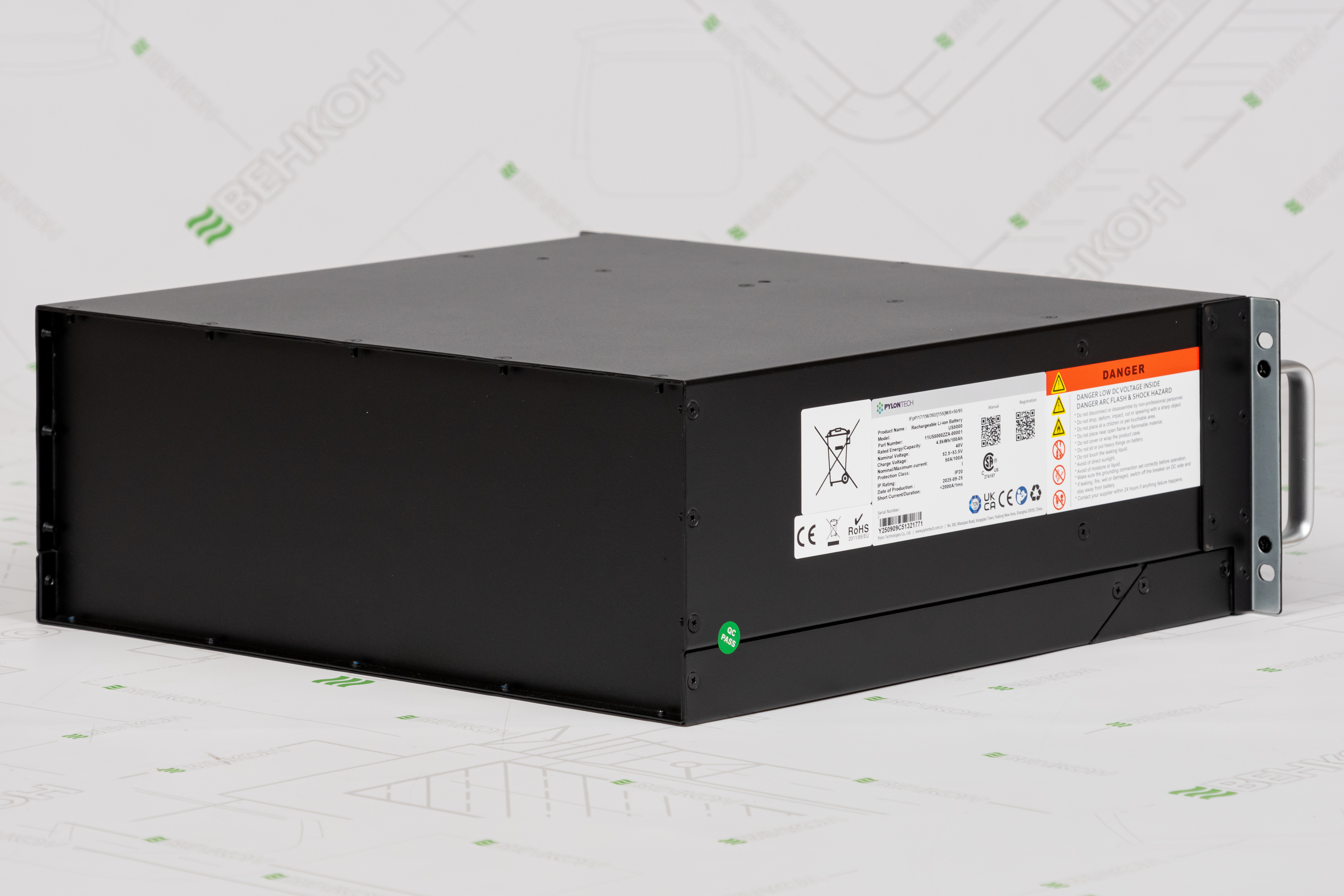 в продаже Аккумуляторная батарея Pylontech LiFePO4 48V 100Ah (US5000) - фото 3