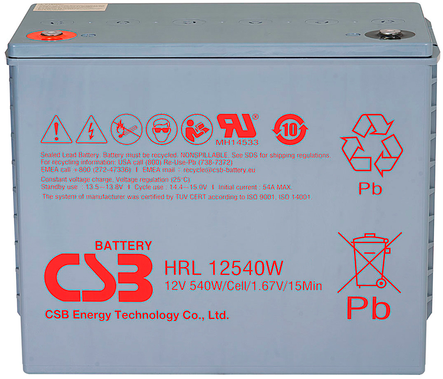 Акумуляторна батарея CSB 12V 130Ah (HRL12540W) в інтернет-магазині, головне фото