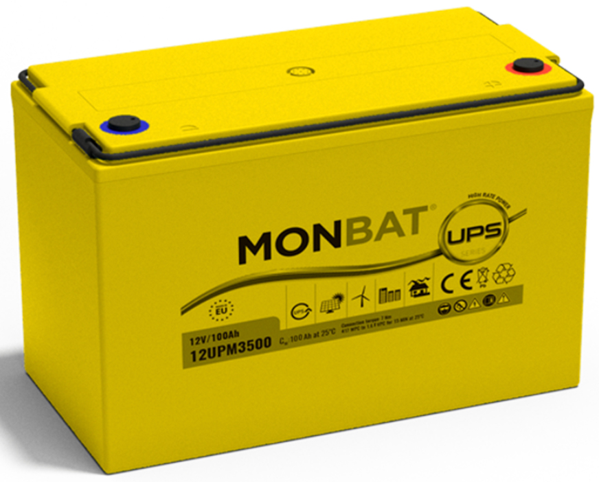 Характеристики аккумуляторная батарея Monbat AGM 12V 100Ah (12UPM3500)