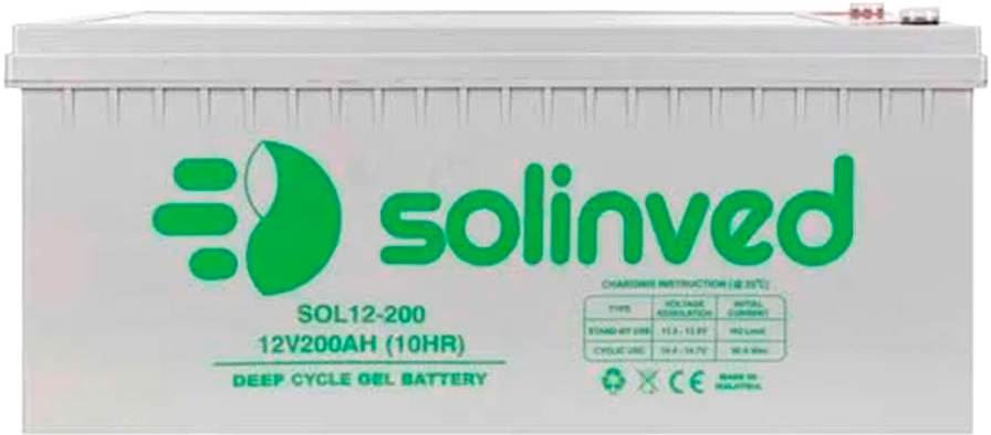 Акумуляторна батарея Solinved GEL 12V 200Ah (SLG200-12) ціна 25999 грн - фотографія 2