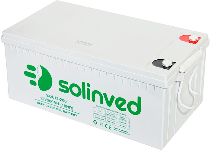 Аккумуляторная батарея Solinved GEL 12V 200Ah (SLG200-12) в интернет-магазине, главное фото