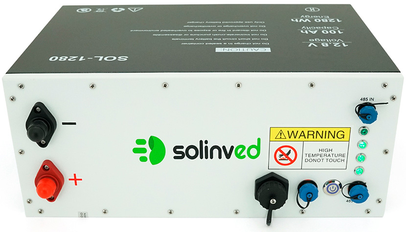 Акумуляторна батарея Solinved LiFePO4 12,8V 100Ah (SOL-1280B) в інтернет-магазині, головне фото