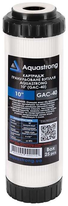 Картридж для фильтра Aquastrong 10" (GAC-40)