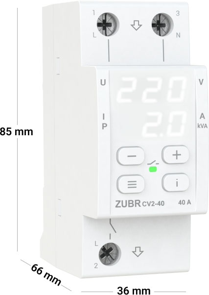 Zubr CV2-40 Габаритные размеры