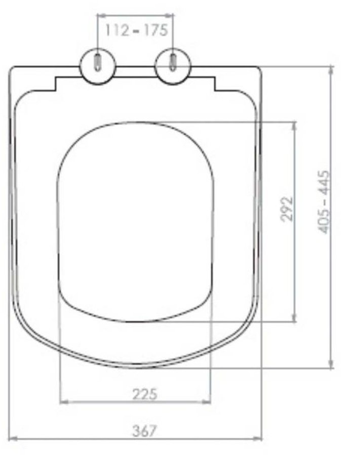 NKP Opus/soft close (0404) Габаритні розміри