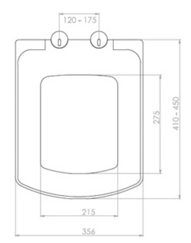 NKP Sedef/soft close (0337) Габаритные размеры