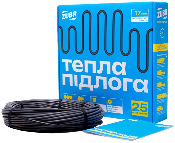 Греющий кабель для теплого пола Zubr DC Cable 17 / 2010 Вт в интернет-магазине, главное фото