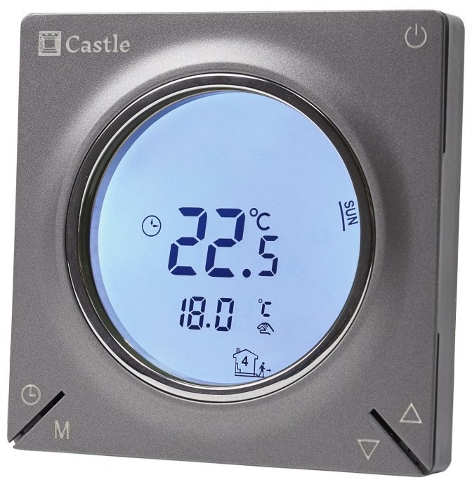 Терморегулятор Castle AC829H Wi Fi (Графит) цена 2000 грн - фотография 2