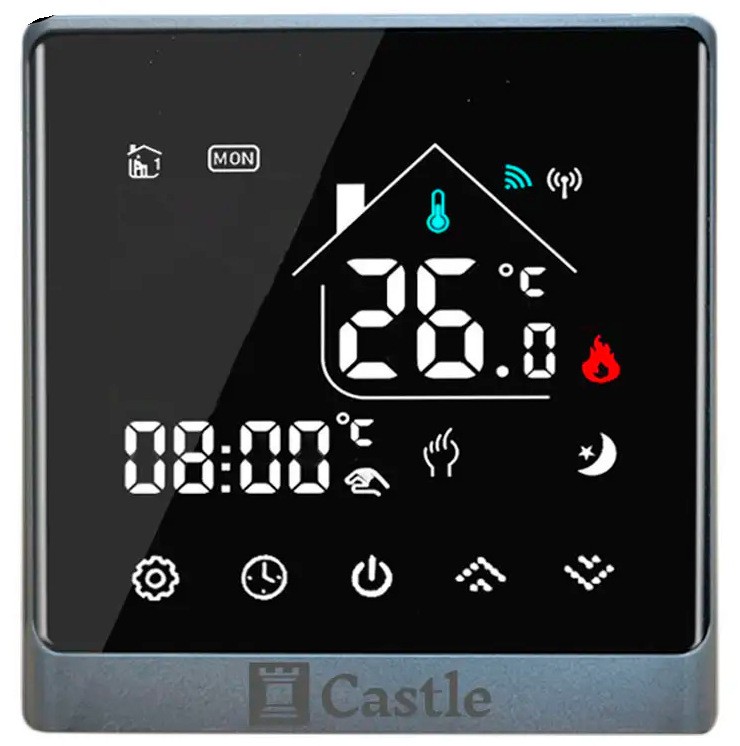 Терморегулятор Castle AC8400G Черный-Серебро в Черновцах