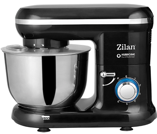 Планетарный миксер Zilan ZLN3185, 1400W, black / silver цена 3978 грн - фотография 2