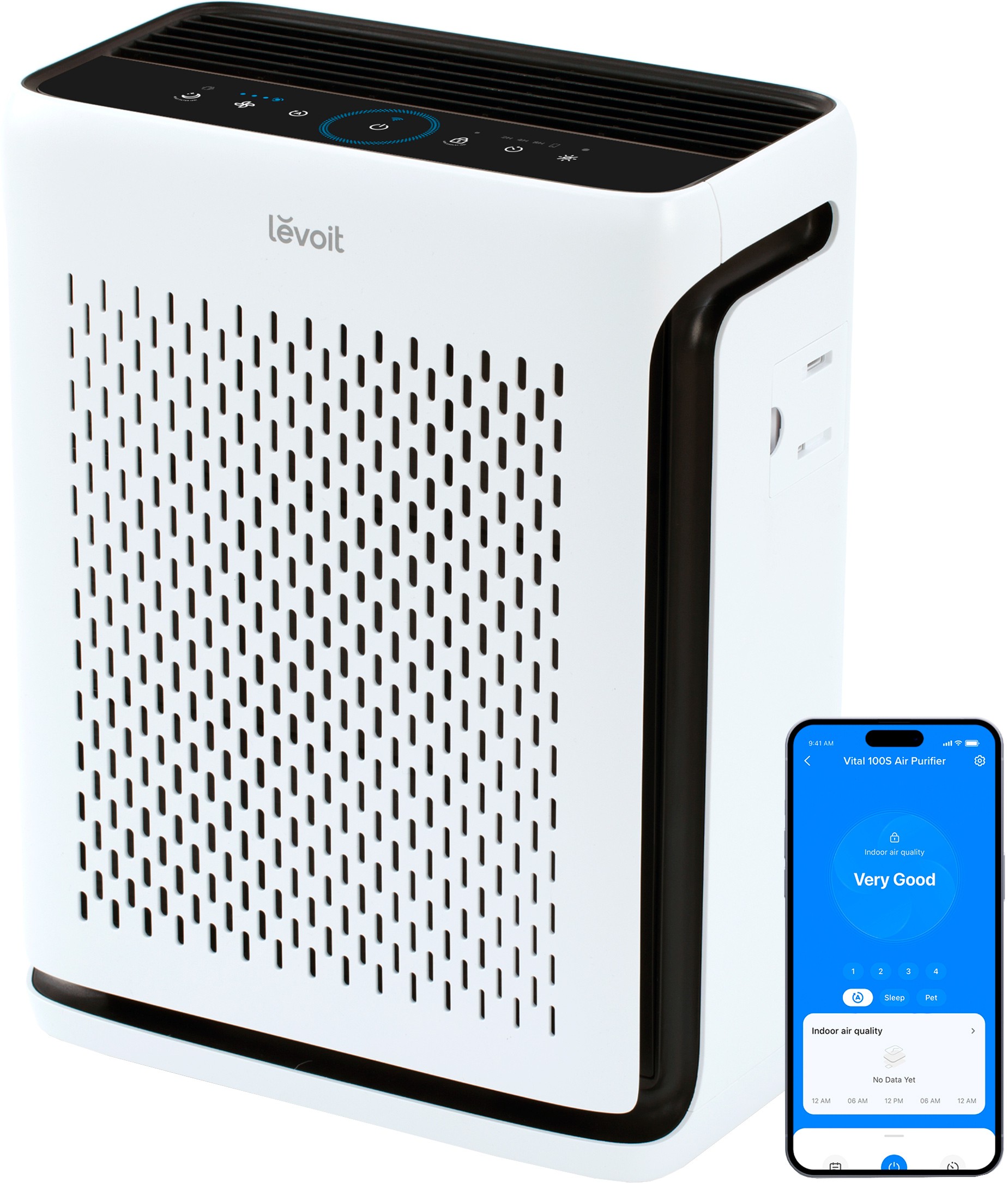 Очиститель воздуха Levoit Vital 100S Smart True HEPA LAP-V102S-WEU (HEAPAPLVSEU0130Y) цена 8499 грн - фотография 2