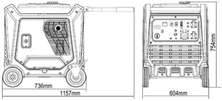 Genergy Tenerife RC 7.5кВт (240038090) Габаритні розміри