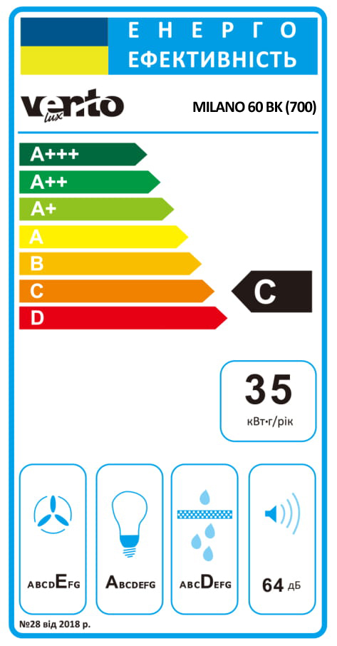 Кухонна витяжка Ventolux Milano 60 BK (700) інструкція - зображення 6