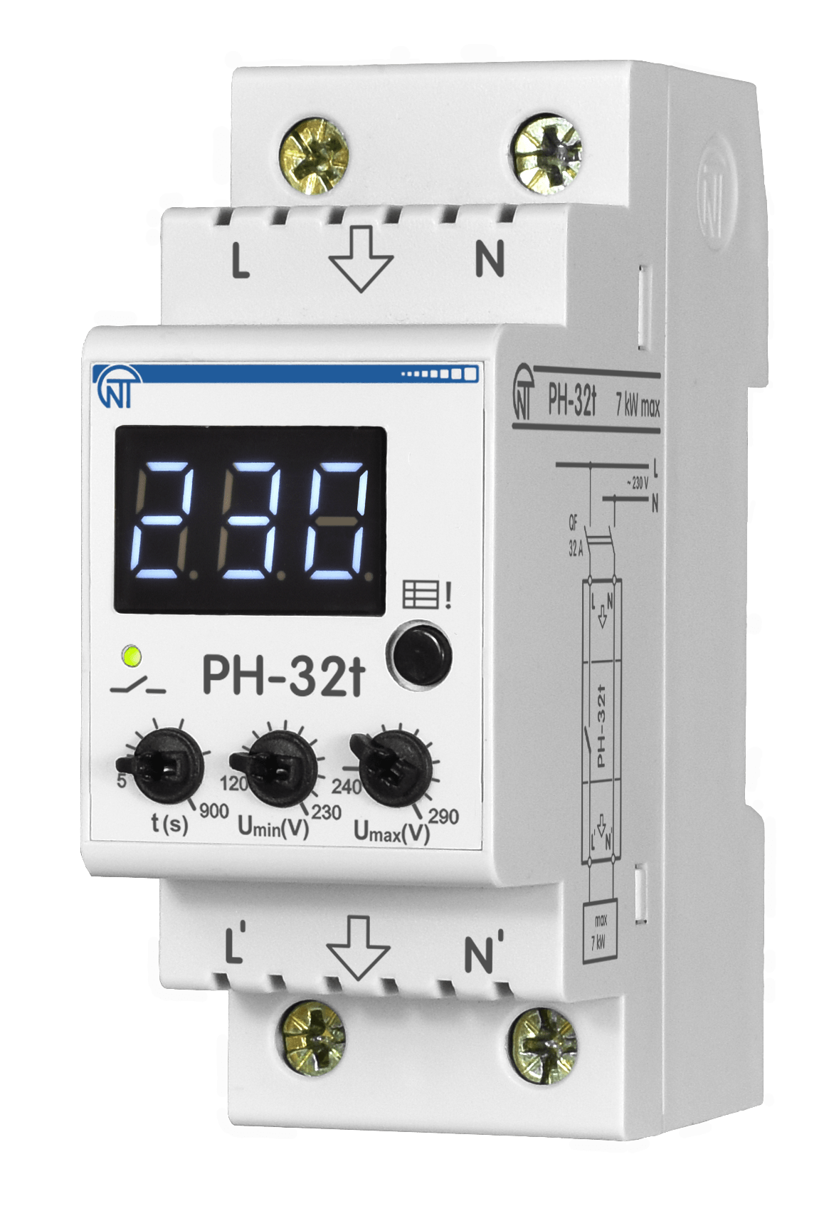 Реле напряжения Новатек Електро РН-32 t (UN) в интернет-магазине, главное фото