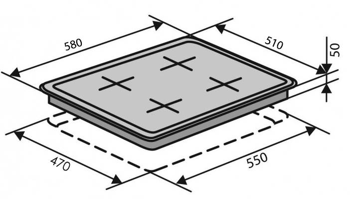 Ventolux HG640 B2 S (AN) Габаритные размеры