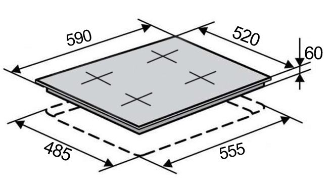 Ventolux HI 64 TC FBS SQFZ SL Габаритные размеры