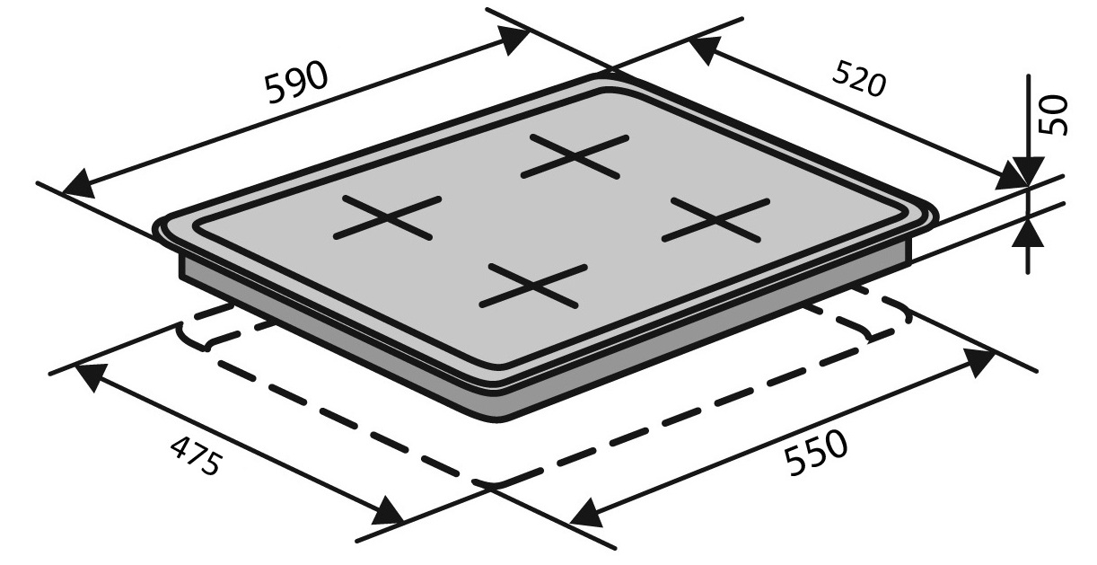 Ventolux HG640-DA3 CEST (MLX) Габаритные размеры