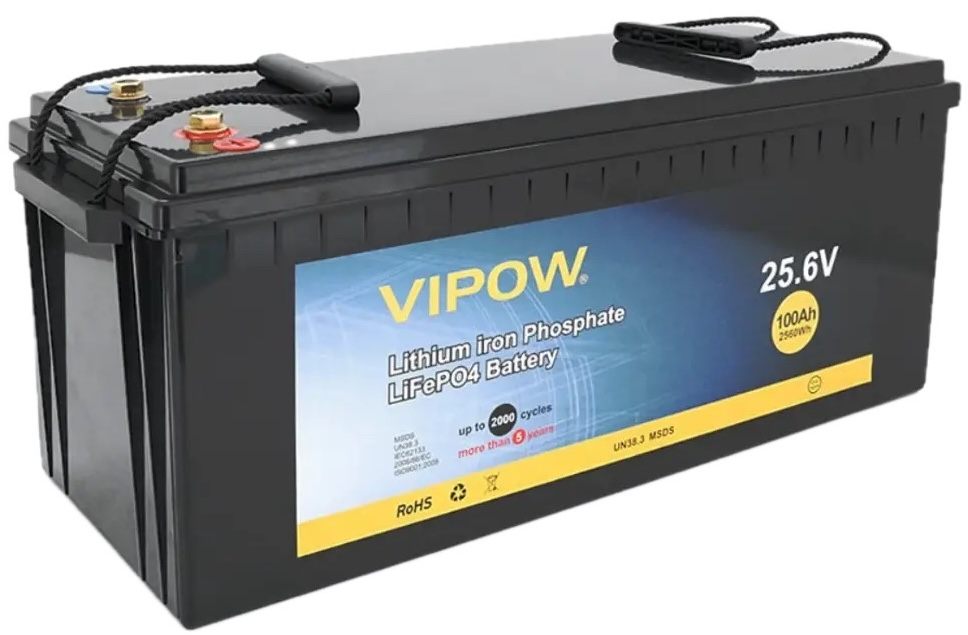 Акумулятор Vipow LiFePO4 25,6V 100Ah (LiFePO4256-100/80)