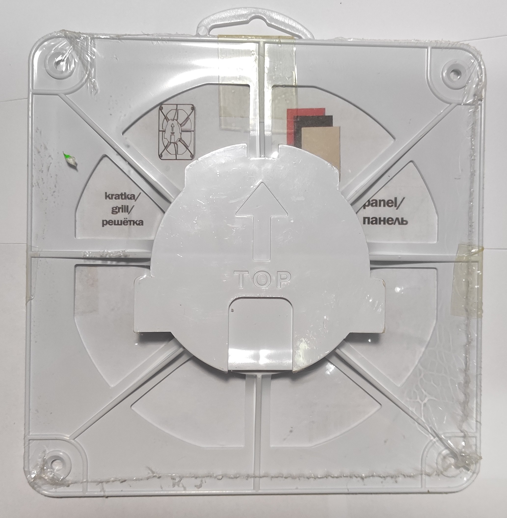 Витяжний вентилятор AirRoxy dRim 100 TS BB (01-062) + 100/125 Grill (02-300) + dRim Glass червоний (01-173) огляд - фото 8