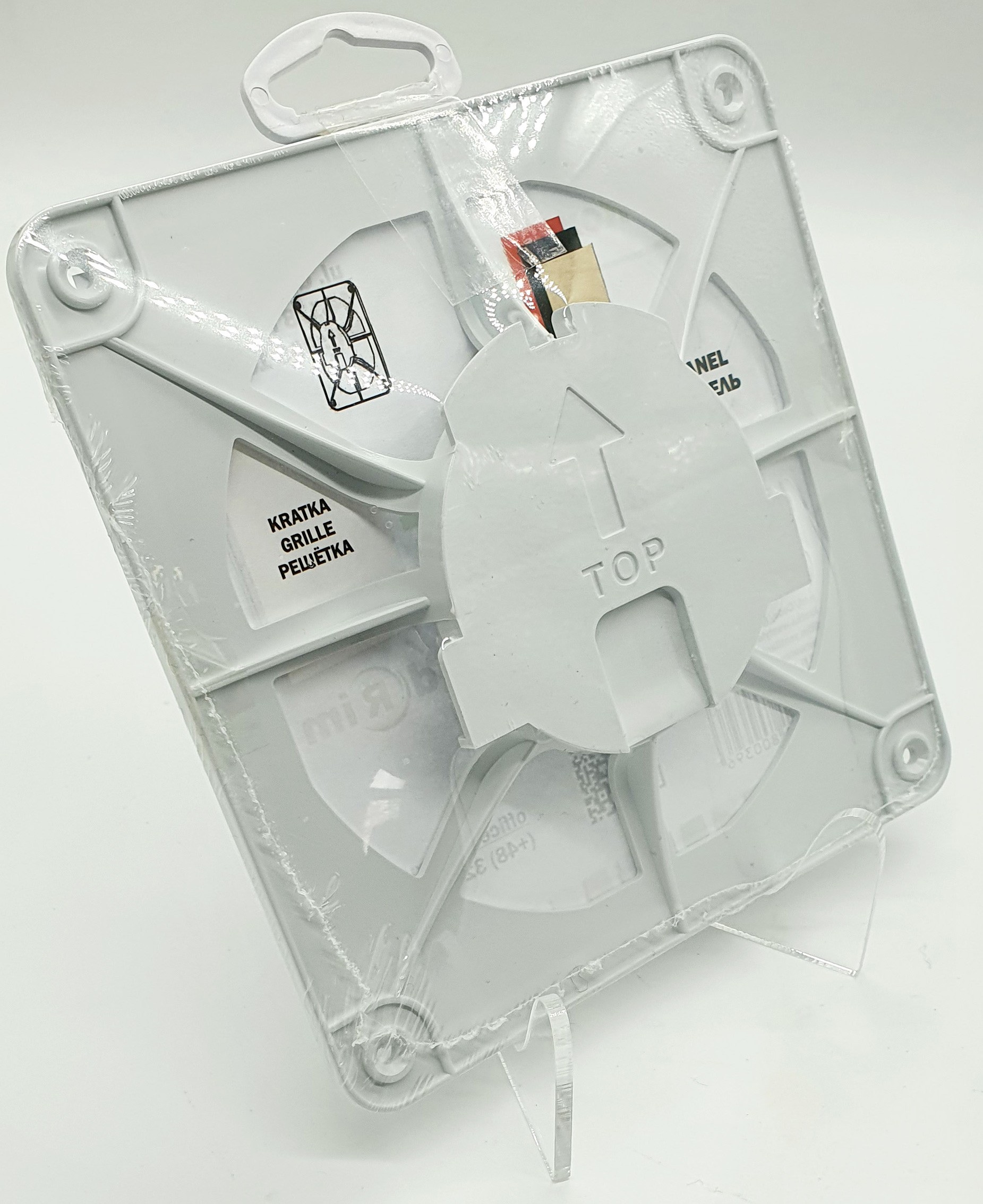 Витяжний вентилятор AirRoxy dRim 100 TS BB (01-062) + 100/125 Grill (02-300) + dRim Glass червоний (01-173) зовнішній вигляд - фото 9