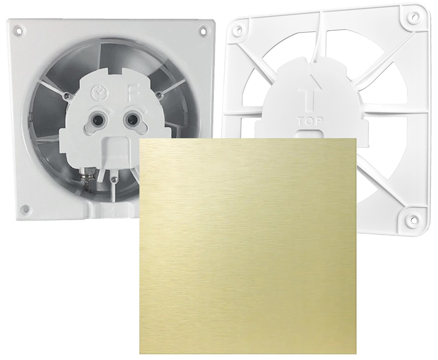 AirRoxy dRim 100 DTS BB (01-063) + 100/125 Grill (02-300) + dRim Plexi золотистий (01-169)