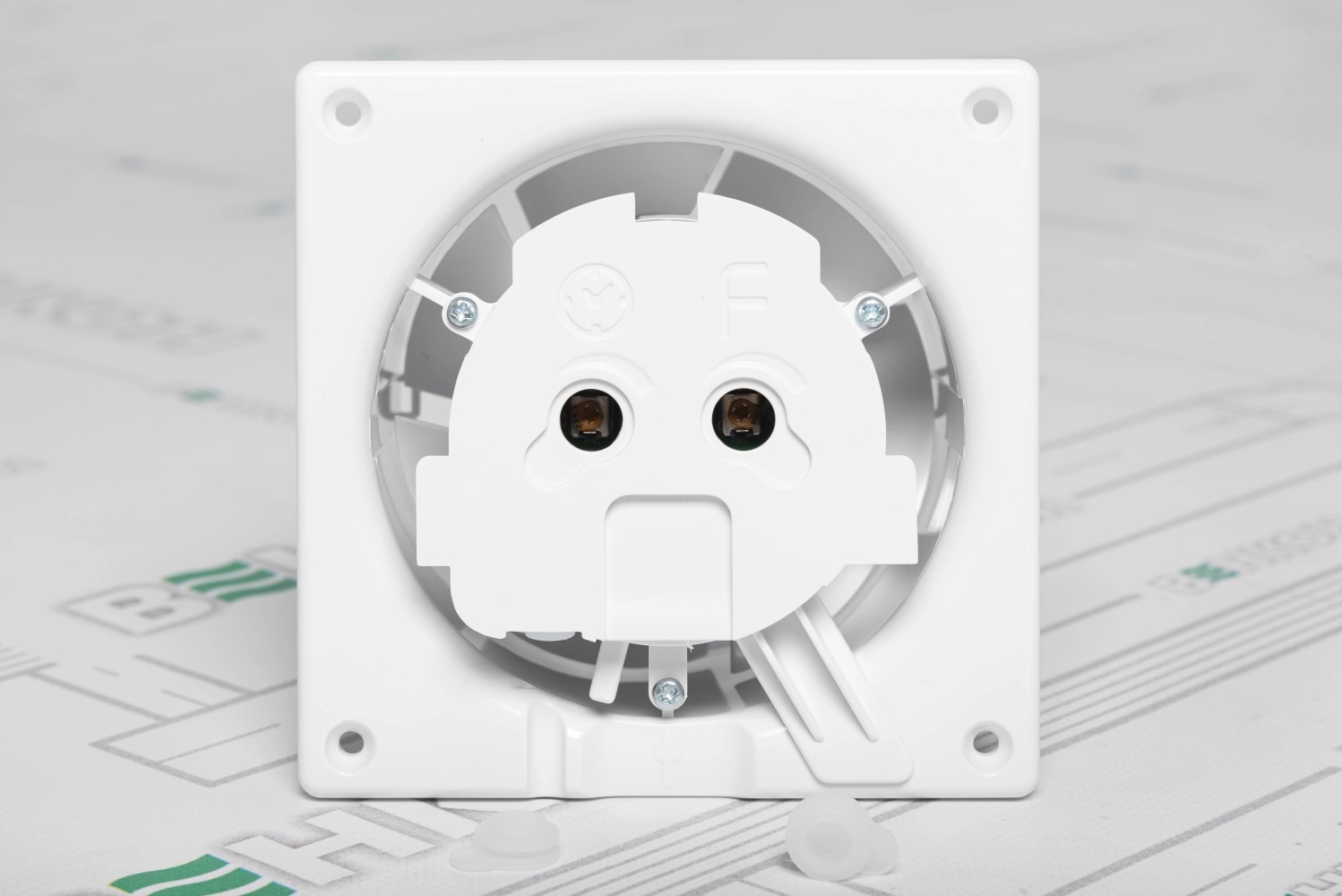 Вытяжной вентилятор AirRoxy dRim 100 HS BB (01-064) + 100/125 Grill (02-300) + dRim Plexi голубой (01-166) инструкция - изображение 6