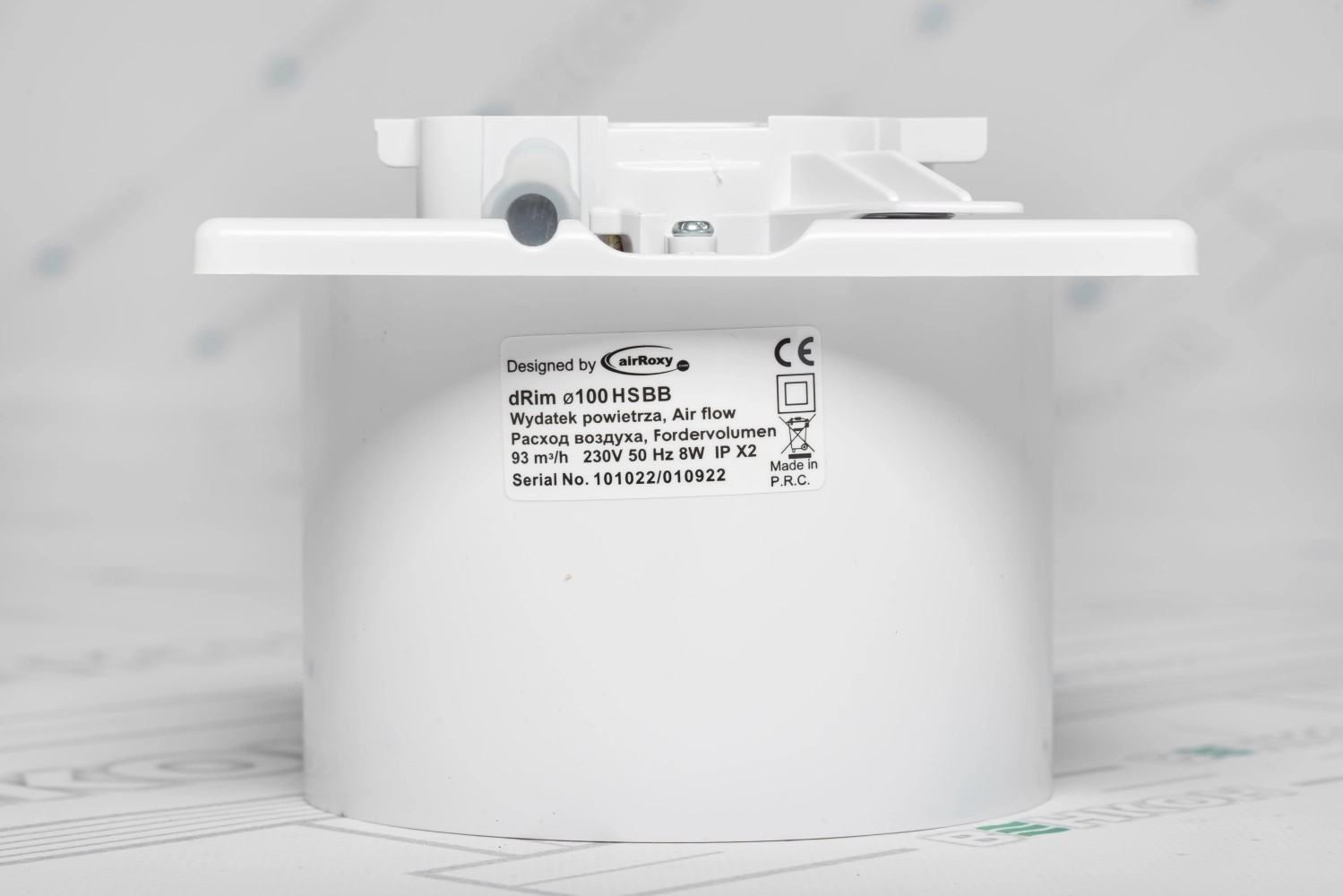 продаємо AirRoxy dRim 100 HS BB (01-064) + 100/125 Grill (02-300) + dRim Glass золотистий (01-176) в Україні - фото 4