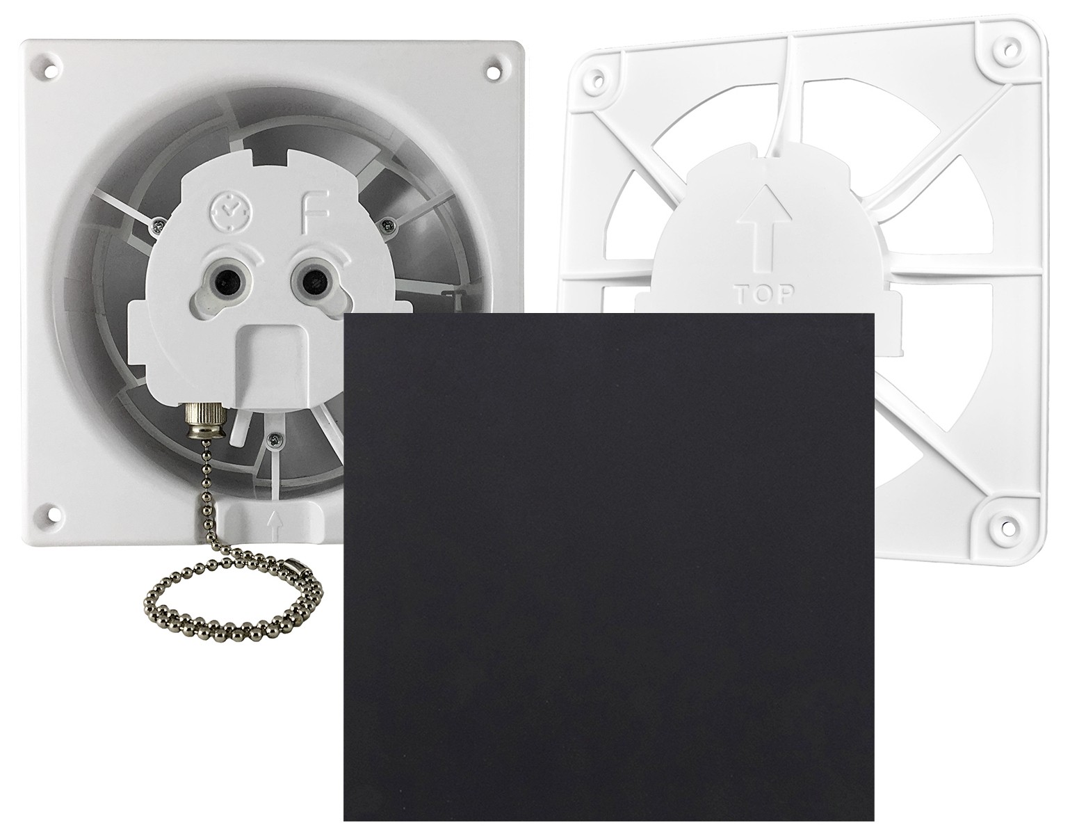 AirRoxy dRim 125 PS BB (01-067) + 100/125 Grill (02-300) + dRim Plexi черный (01-162)