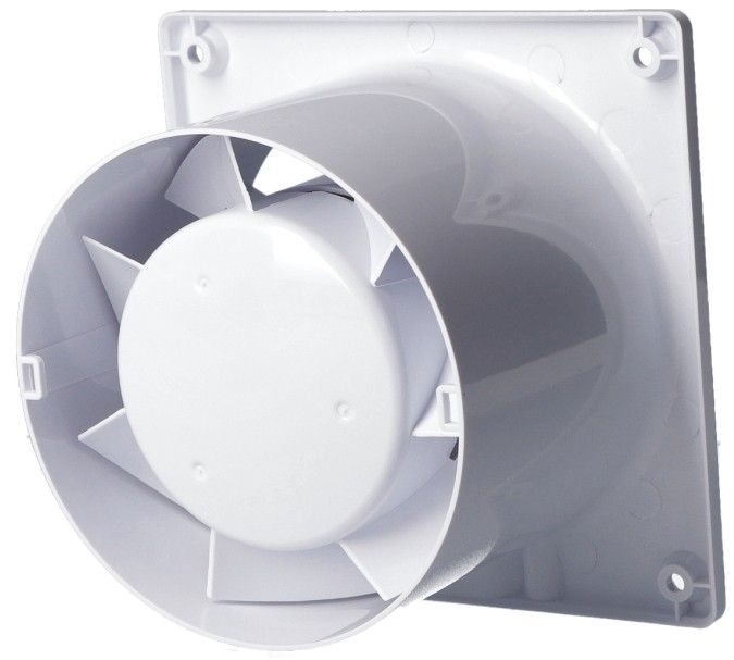 Вытяжной вентилятор AirRoxy dRim 125 PS BB (01-067) + 100/125 Grill (02-300) + dRim Glass белый матовый (01-171) отзывы - изображения 5