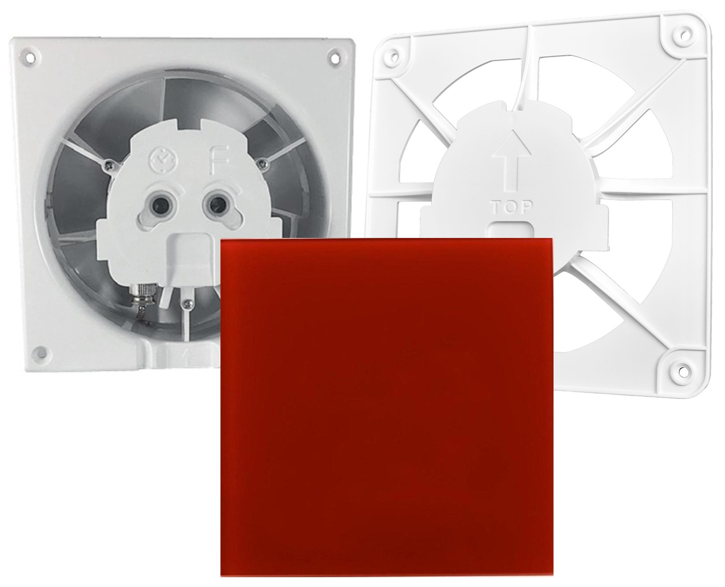 AirRoxy dRim 125 DTS BB (01-069) + 100/125 Grill (02-300) + dRim Plexi червоний (01-163)