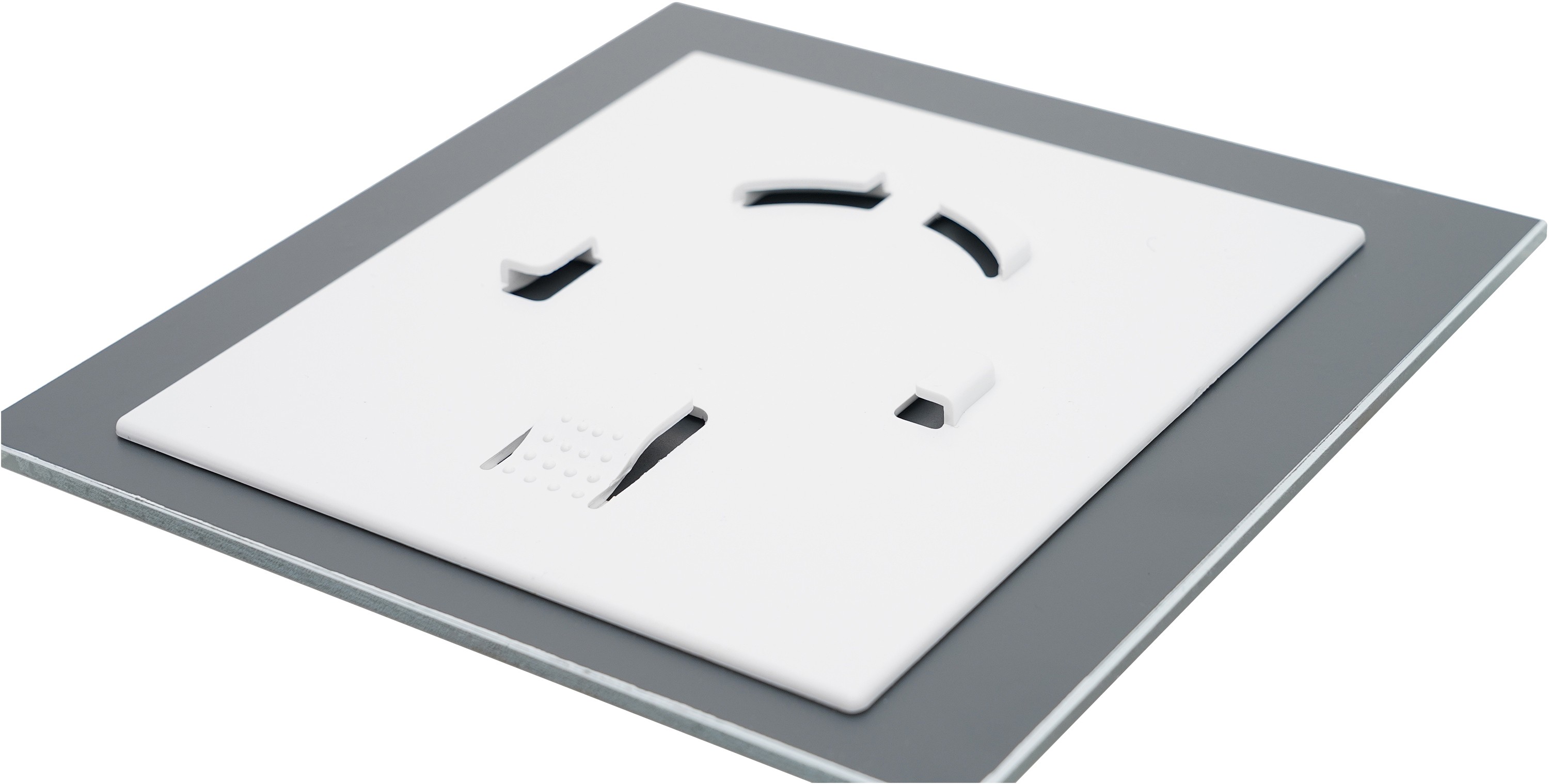 Вытяжной вентилятор AirRoxy dRim 125 DTS BB (01-069) + 100/125 Grill (02-300) + dRim Glass бело-золотой мрамор (01-185) обзор - фото 11