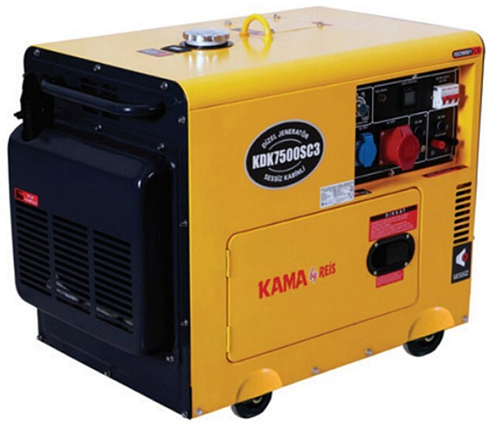 Генератор с электростартером Kama KDK7500SC3